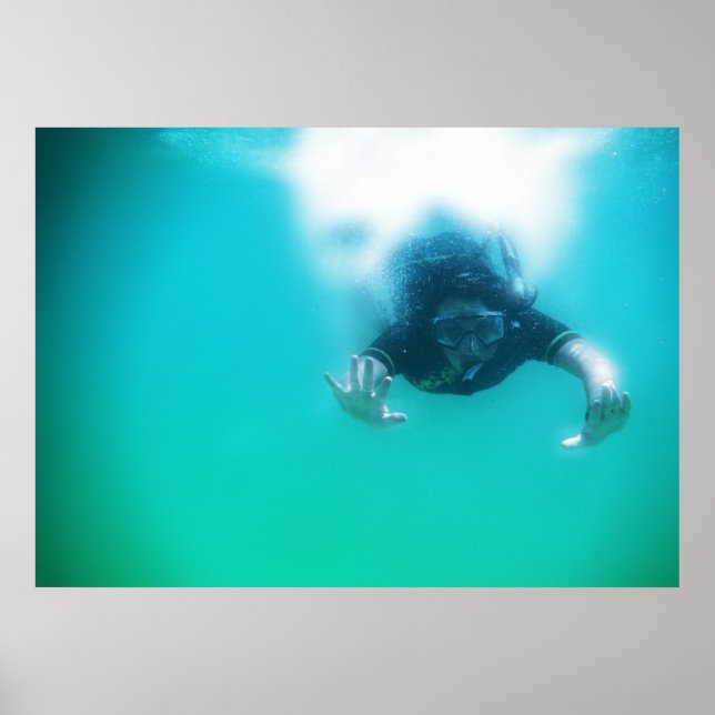 photo perfect snorkeler poster (Front)