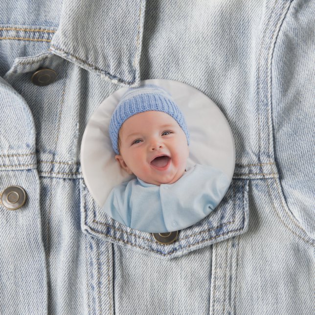 Photo Personal Add Your Own Picture 10 Cm Round Badge (In Situ)