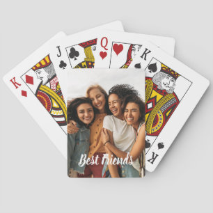 Photo Personalisation Best Friends Playing Cards