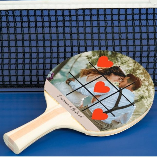 Photo Personalise Valentine Love Ping Pong Paddle (Creator Uploaded)
