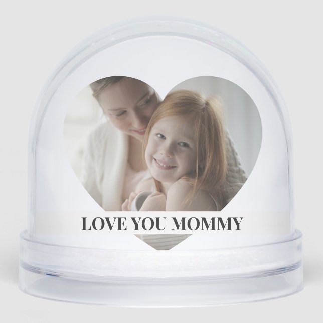 Photo Personalised 2 sided Custom Made  Snowglobe (Front)