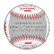 Photo Personalised Baseball Gifts for Coach, Ball