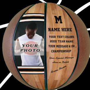 Photo Personalised Basketball Ball, Change Colours