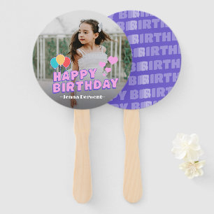 Photo Personalised Birthday Hand Fan