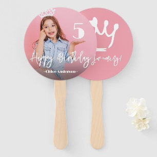 Photo Personalised Birthday Hand Fan