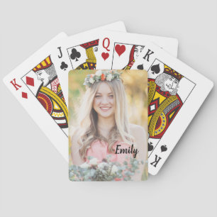 Photo Personalised Bridesmaid's Playing Cards