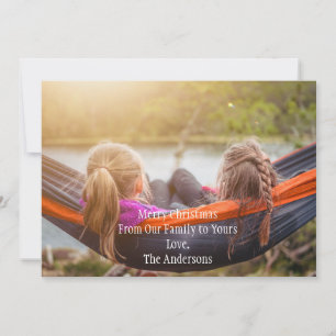 Photo Personalised Christmas Holiday Card