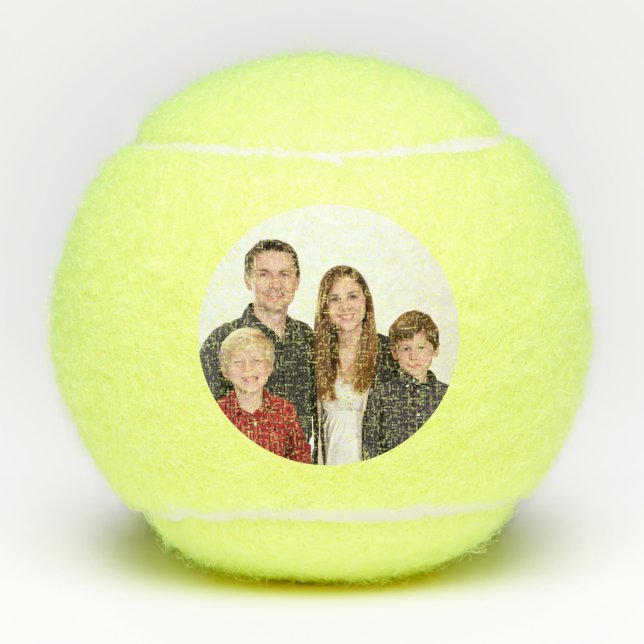 Photo Personalised Custom Tennis Balls (Front)