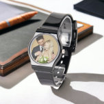 Photo Personalised Custom  Watch<br><div class="desc">Easy upload your own photograph to this great watch.  You can edit further to add text etc - watches from Ricaso make a great keepsake gift for yourself or others.</div>
