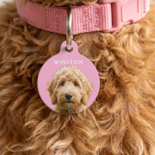 Photo Personalised Dogs Name - READ DESCRIPTION Pet Tag