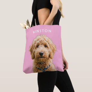 Photo Personalised Dogs Name - READ DESCRIPTION Tote Bag