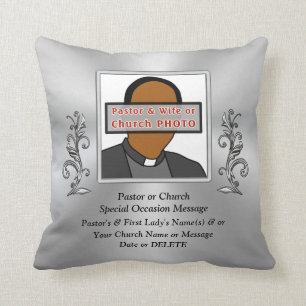 Photo Personalised, Gift Ideas for Pastor and Wife Cushion