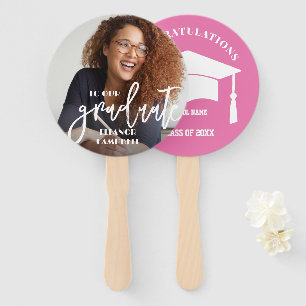 Photo Personalised Graduate Hand Fan