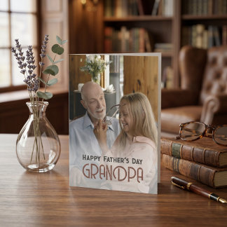 Photo Personalised Happy Father's Day GrandPa Card