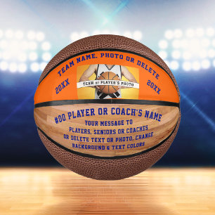 Photo, Personalised Mini Basketball, CHANGE COLORS Mini Basketball