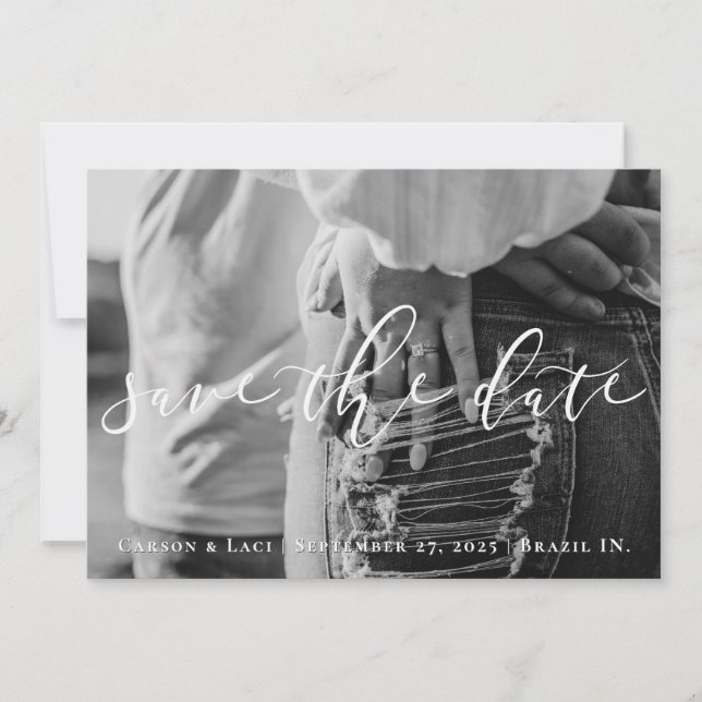 Photo Personalised Save the Date  (Front)