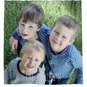 Photo Personalised Shower Curtain