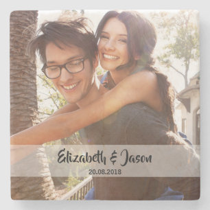 Photo Personalised Square Stone Coaster