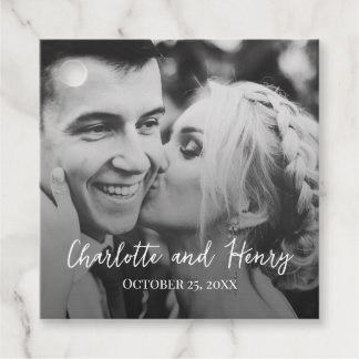 Photo Personalised Thank You Wedding Gift Tag