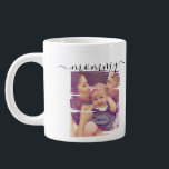 Photo Personalised Typography Large Coffee Mug<br><div class="desc">Photo Personalised  mug from Ricaso - add your own text and photographs to this gorgeous scribble frame mug - available in different sizes and styles - ideal gift idea</div>