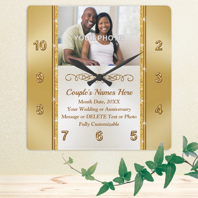 Photo Personalised, Wall Clock for Wedding Gift (Creator Uploaded)