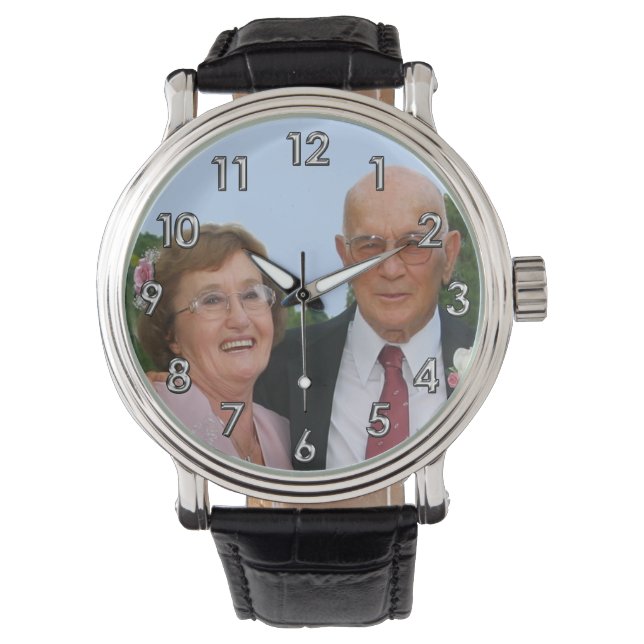 PHOTO Personalised Watches for Men, Women, Kids (Front)
