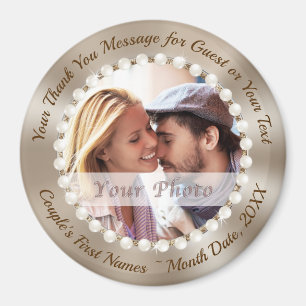 Photo, Personalised Wedding Favours BULK, Magnets