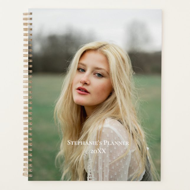 Photo Personalised Yearly Any Year Planner (Front)