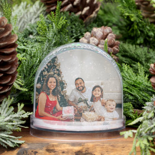 Photo Personalized 2 sided Custom Made Snowglobe