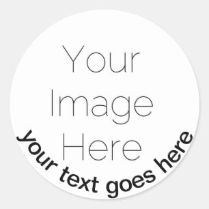 photo personalized custom Paper Classic Round Sticker