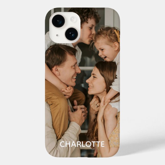 Photo Personalized Name Custom - Mate iPhone Case (Back)