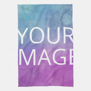 Photo personalized shower tea towel