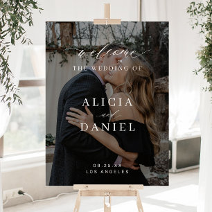 Photo personalized wedding welcome Acrylic Sign