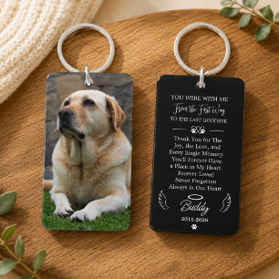 Photo Pet Memorial Keepsake sympathy Saying Key Ring