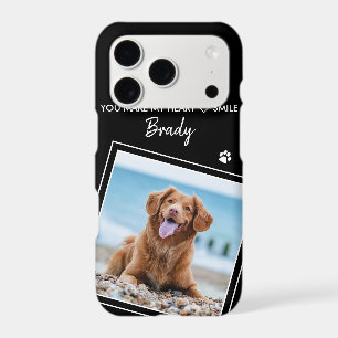 Photo Pet Modern Quote Black Dog