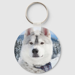 Photo Pet Name Key Ring