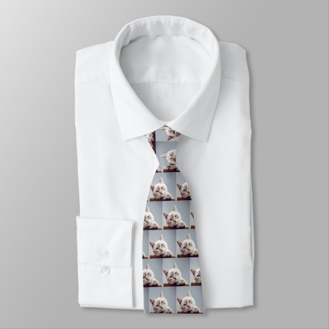 Photo Pet Personalised Tie (Tied)