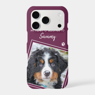 Photo Pet Stylish Quote Magenta Dog