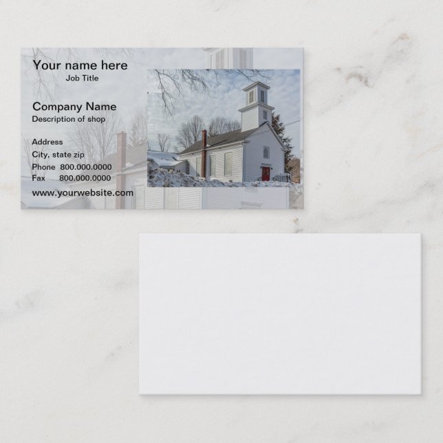 Photo Phantom Background template Business Card (Front/Back)