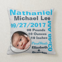 Photo Photograph Personalised Birth Stats