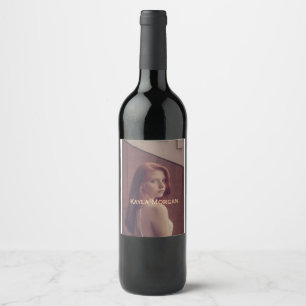 Photo photographer designer scan QR code business Wine Label