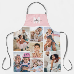 Photo Pink Monogram Apron