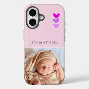 Photo Pink Personalized Phone  iPhone 16 Case