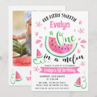 Photo Pink Watermelon One  In A Melon 1st Birthday