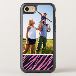 Photo Pink Zebra Stripe Background OtterBox Symmetry iPhone 8/7 Case