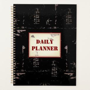Photo Planner - Grey Distressed Look Plaid HAMbWG