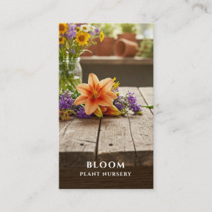 Photo Plant Nursery Business Card