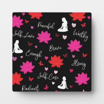Photo Plaque Floral Motivational Artwork