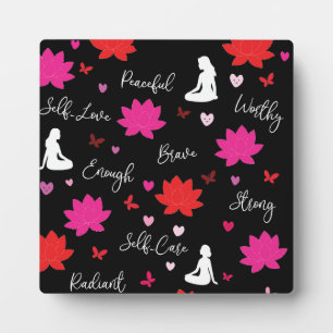 Photo Plaque Floral Motivational Artwork