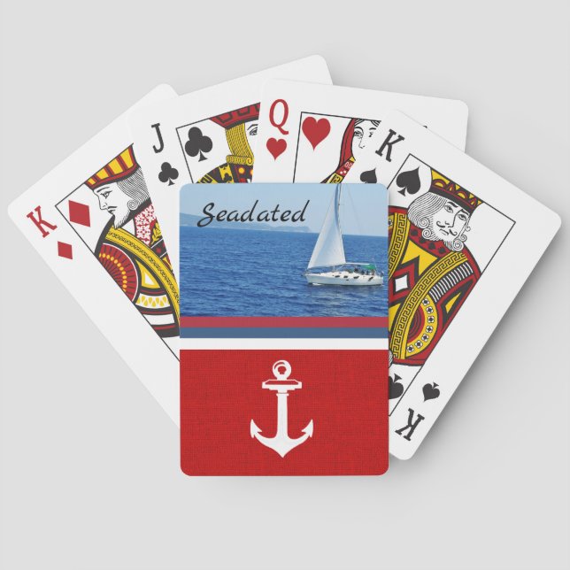 Photo playing Cards personalised with your Boat's (Back)